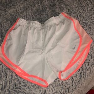 White & Pink Nike shorts